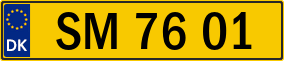 Trailer License Plate